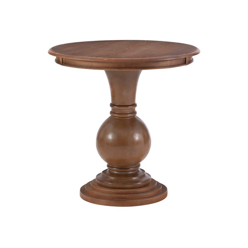 Lexis Natural Wood 26 W x 26 D x 26 H Circular Accent Table