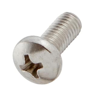 M5-0.8x12mm Stainless Steel Pan Head Phillips Drive Machine Screw 2-Pieces