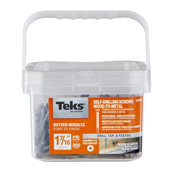 【サビロック】550kg写真の1パレット分です 　 Teks #12 x 1-1/2 in. External Hex Washer Head Roofing Drill Point