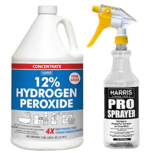 128 oz. 12% Hydrogen Peroxide and 32 oz. Spray Bottle All Purpose Cleaner Value Pack