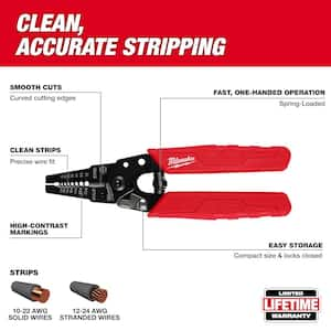 10-24 AWG Compact Wire Stripper/Cutter with Comfort Grip