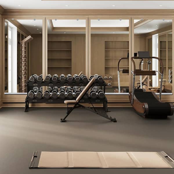 Clear 46 in. W x 84 in. H Oversized Shatterproof Rectangular Frameless Yoga Mirror Gym Mirror Floor Mirror