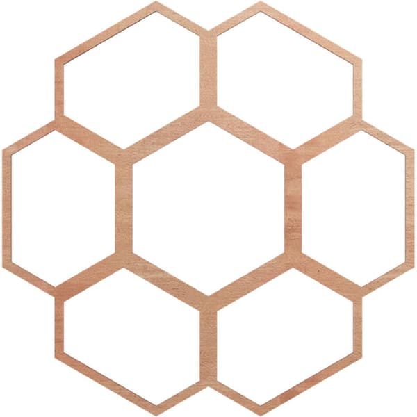 Ekena Millwork 28 in. x 12 in. x 0.25 in. Wood Medallion Moulding