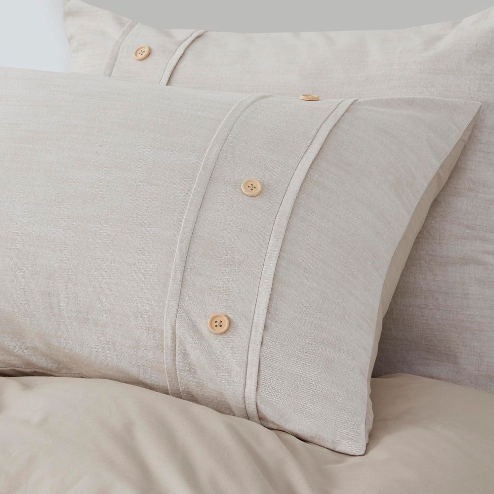 Natural Full Organic Cotton Comforter Cover Set with Insert