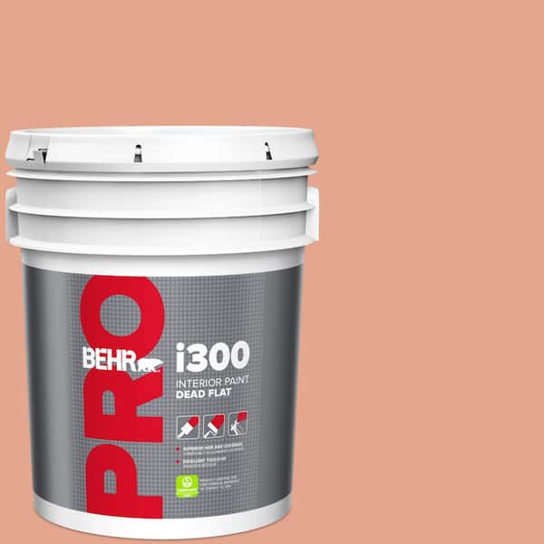 BEHR PRO 5 gal. #M180-4 Priceless Coral Dead Flat Interior Paint