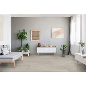 Yardan Gray 24 in. x 48 in. Matte Porcelain Stone Look Floor and Wall Tile (15.32 sq. ft./Case)