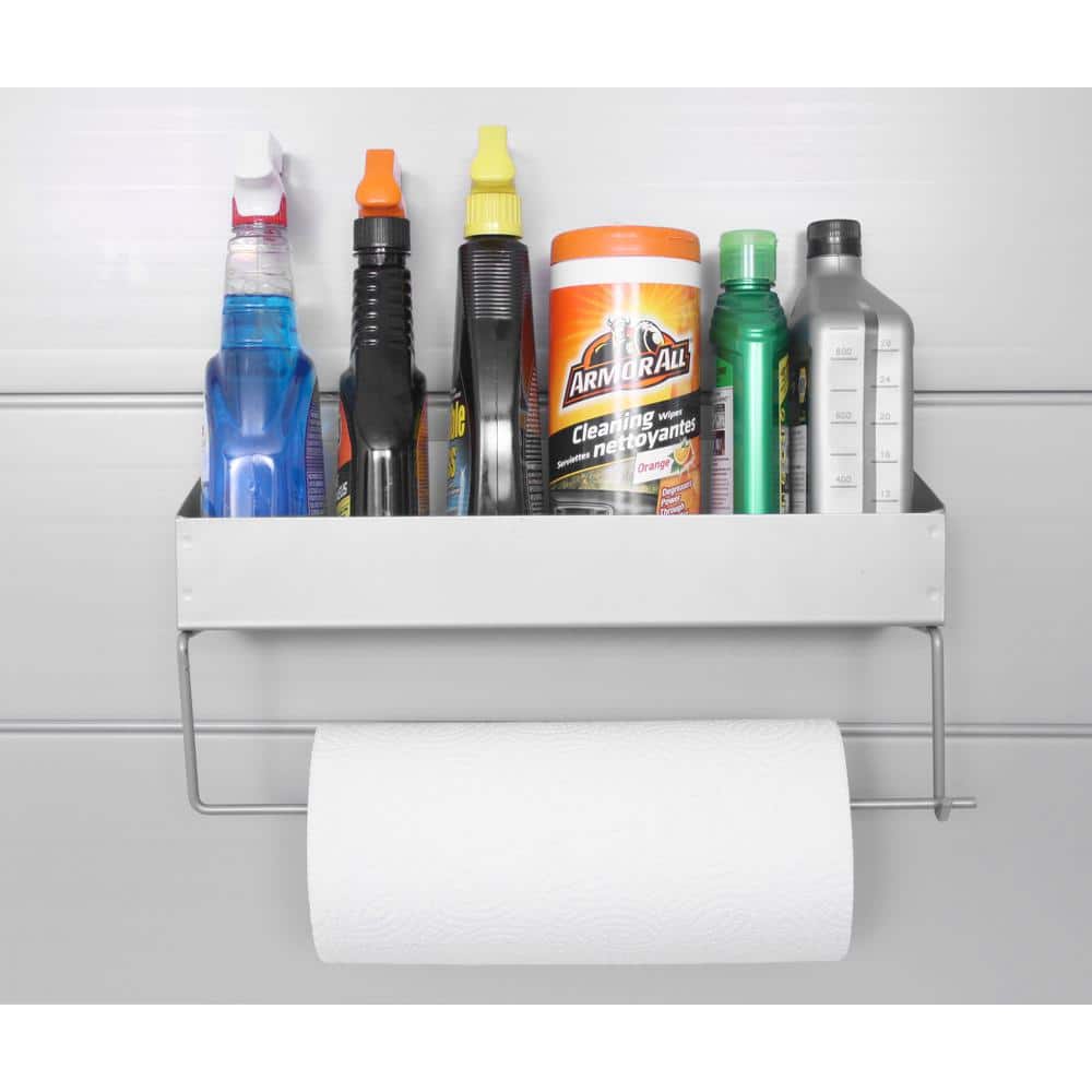 Heavy Duty Gray Steel Multipurpose Slatwall Organizer Rack