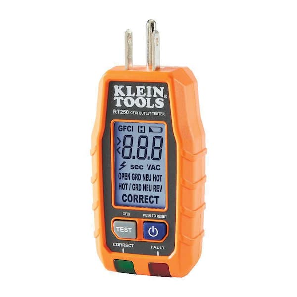 Klein Tools - GFCI Electrical Outlet Tester with LCD Display