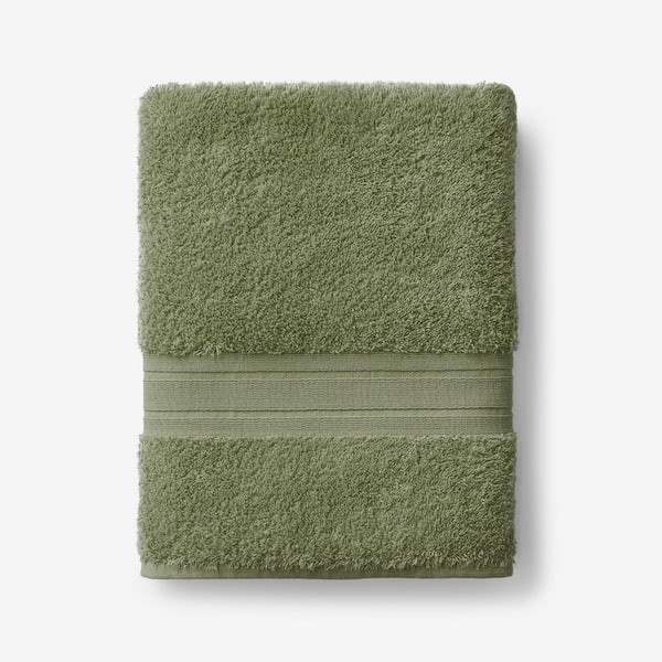 Company Cotton Marsh Green Turkish Cotton Single Bath Towel