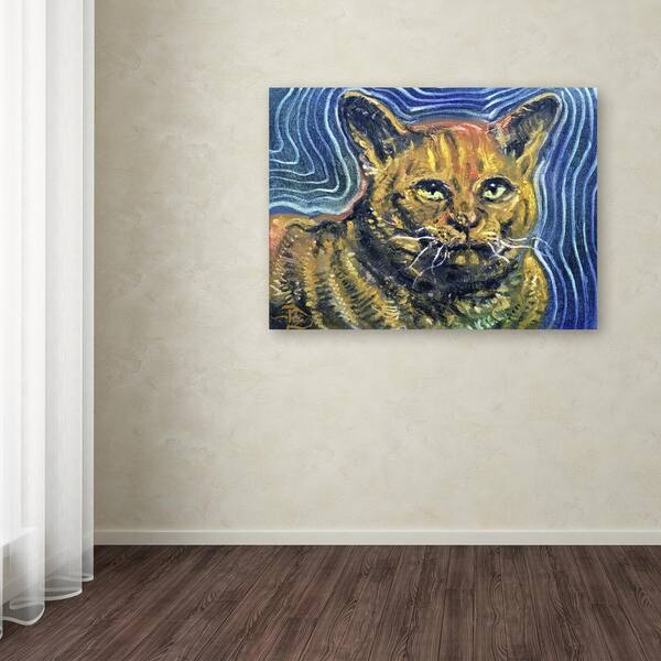 Trademark Fine Art 14 in. x 19 in. "Chairman Meow" by Lowell S.V. Devin Printed Canvas Wall Art