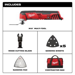 M12 12V Lithium-Ion Cordless Oscillating Multi-Tool (Tool-Only)