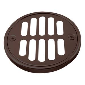 3-1/2 in. O.D. Shower Strainer Set with Screws in Grill and Crown in Oil Rubbed Bronze