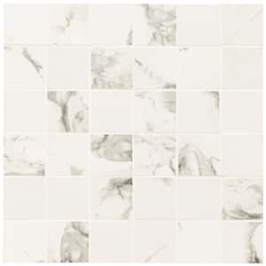 Statuario 12 in. x 12 in. Matte Porcelain Floor and Wall Tile (7.76 sq. ft./Case)