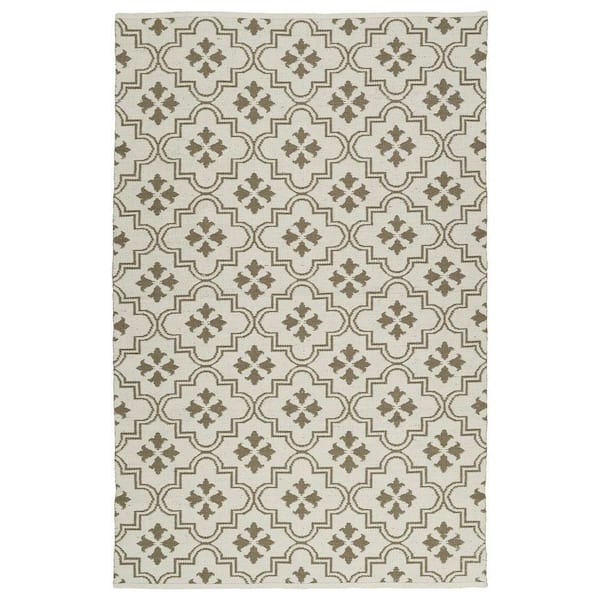 Kaleen Brisa Taupe 3 ft. x 5 ft. Indoor/Outdoor Reversible Area Rug