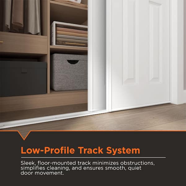 TRUporte 106 Series 72 in. x 80 in. White Composite Bypass Sliding