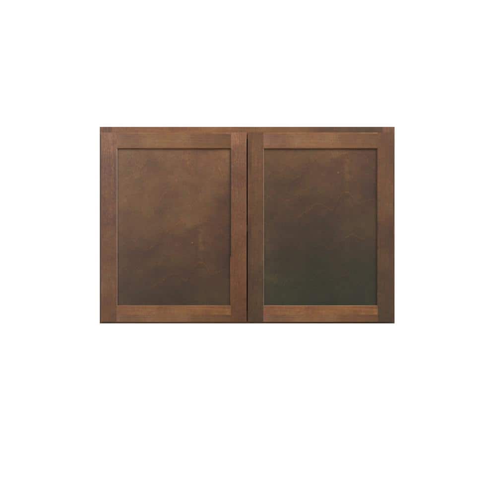 Amherst Shaker 36 in. W x 24 in. H x 12 in. D in Walnut Plywood Assembled Wall Cabinet price history on PriceWatchPro