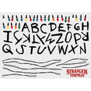 Netflix Stranger Things Multi-Colored Christmas Light Giant Wall Decals W/Alphabet