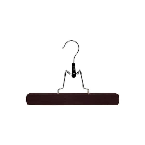 Dark Walnut Wooden Pant Hangers (6-Pack)