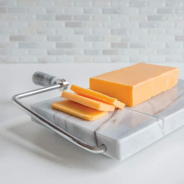 Fox Run Premium 3-Piece White Marble Cheese Knife Set