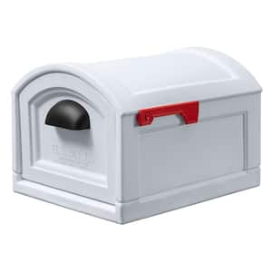 Town-to-Town XL Post-Mount Mailbox - Classic White
