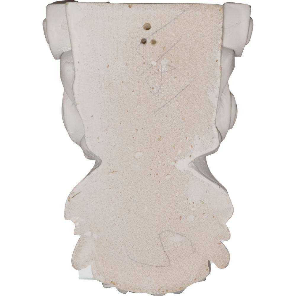 Primed White Polyurethane Scroll Leaf Decorative Corbel