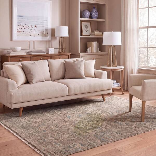Izmir 6 ft. x 9 ft. Beige/Gray Persian Area Rug