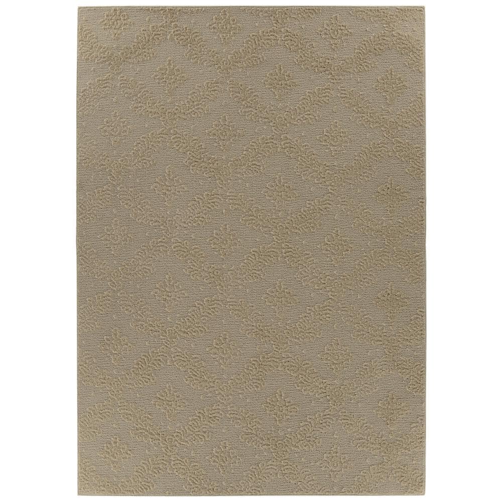 Luxurious Tan Square Tufted Area Rug 12' x 12' with Easy Care Features