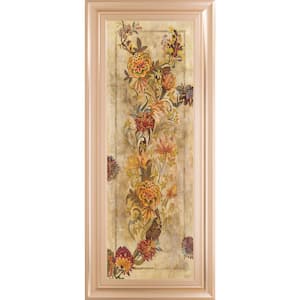"Fleur Delicate Il" By Georgie Framed Print Abstract Wall Art 42 in. x 18 in.