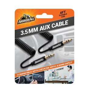 4 ft. Flexible Auxiliary Cable, Connect Devices To Your Home/Car Stereo Systems