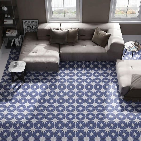 Merola Tile Stella Day 9-3/4 in. x 9-3/4 in. Porcelain Floor and