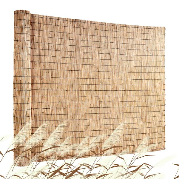 Reed Fence Backyard Landscaping Privacy Blind Fencing Screen 16.4 ft. x 4 ft., Decorative Fence for Backyard Garden