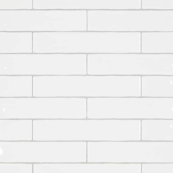 Merola Tile Chester Bianco 2 in. x 10 in. Ceramic Wall Tile (13.44 sq. ft./Case)