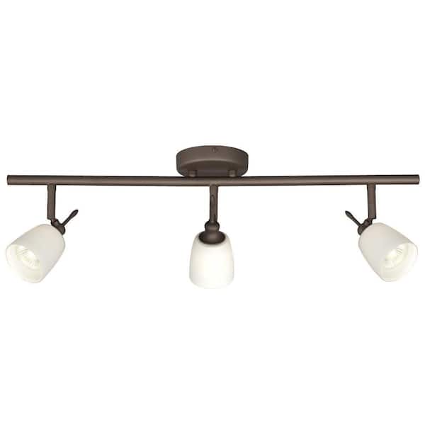 Filament Design Negron 3-Light Oil-Rubbed Bronze Track Lighting with Directional Heads