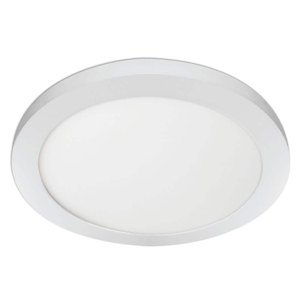 15 in. 22.5-Watt Dimmable White Integrated LED 1650 Lumens Round Flat Panel Ceiling Flush Mount with Color Change 5CCT