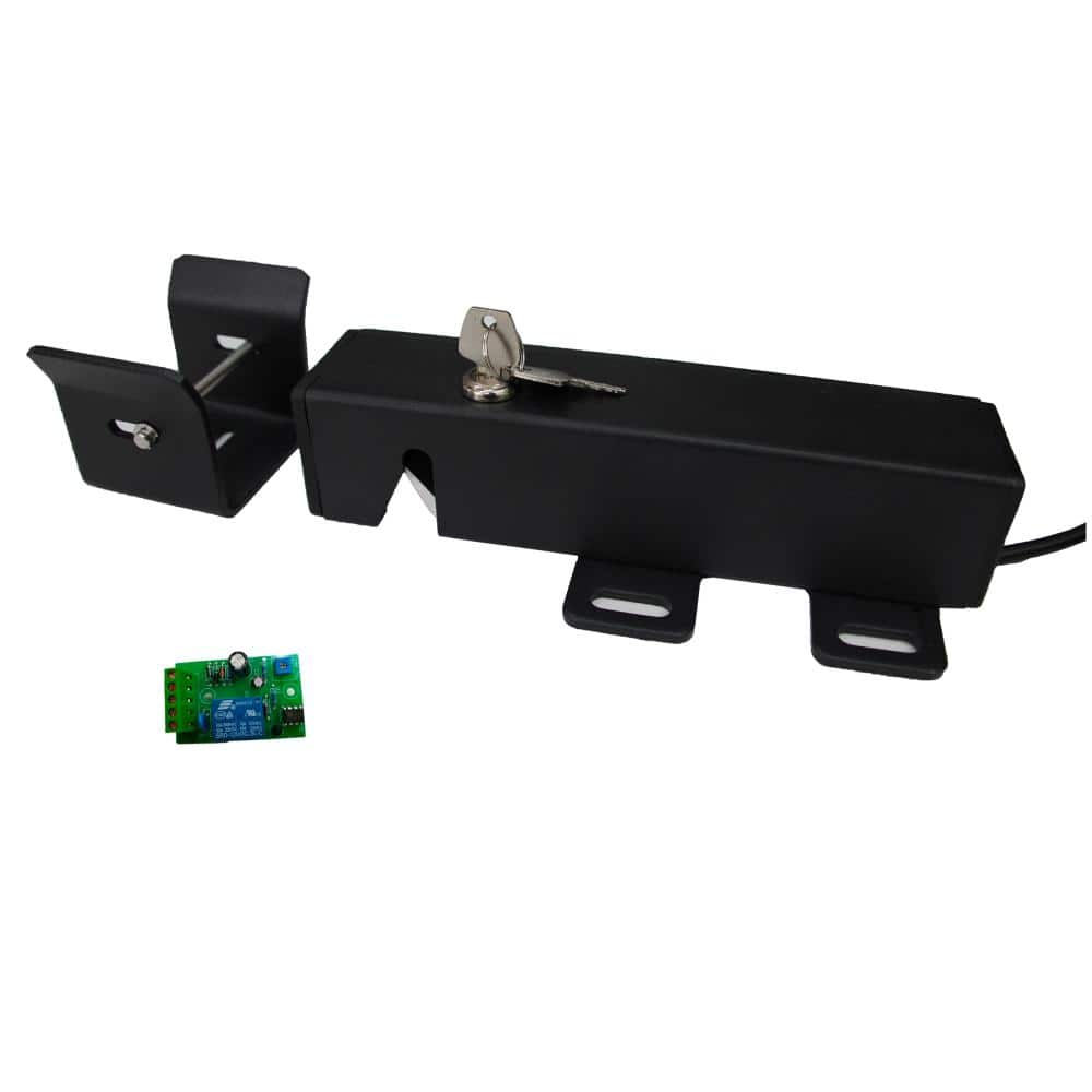 Black Electric Lock for Swing Gate Opener with Keys
