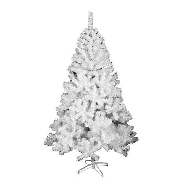 ALEKO 8 ft. Unlit Flocked Artificial Christmas Tree
