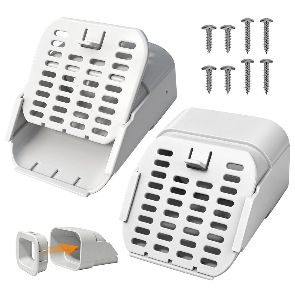 2 Pack Plastic Material Gutter Downspout Extensions, Fit for 2 in. x 3 in. and 3 in. x 4 in. Downspout, White price history on PriceWatchPro