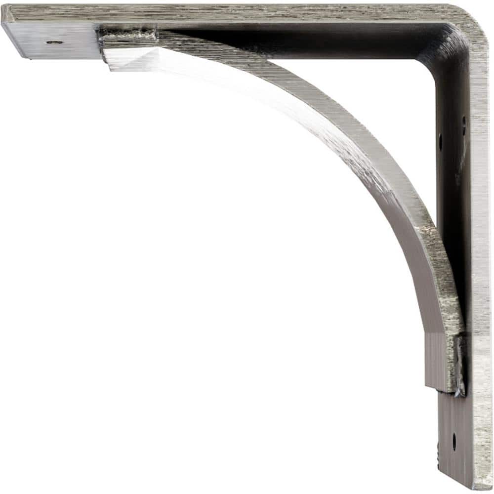 Unfinished Steel 6" Bracket for Shelves and Countertops