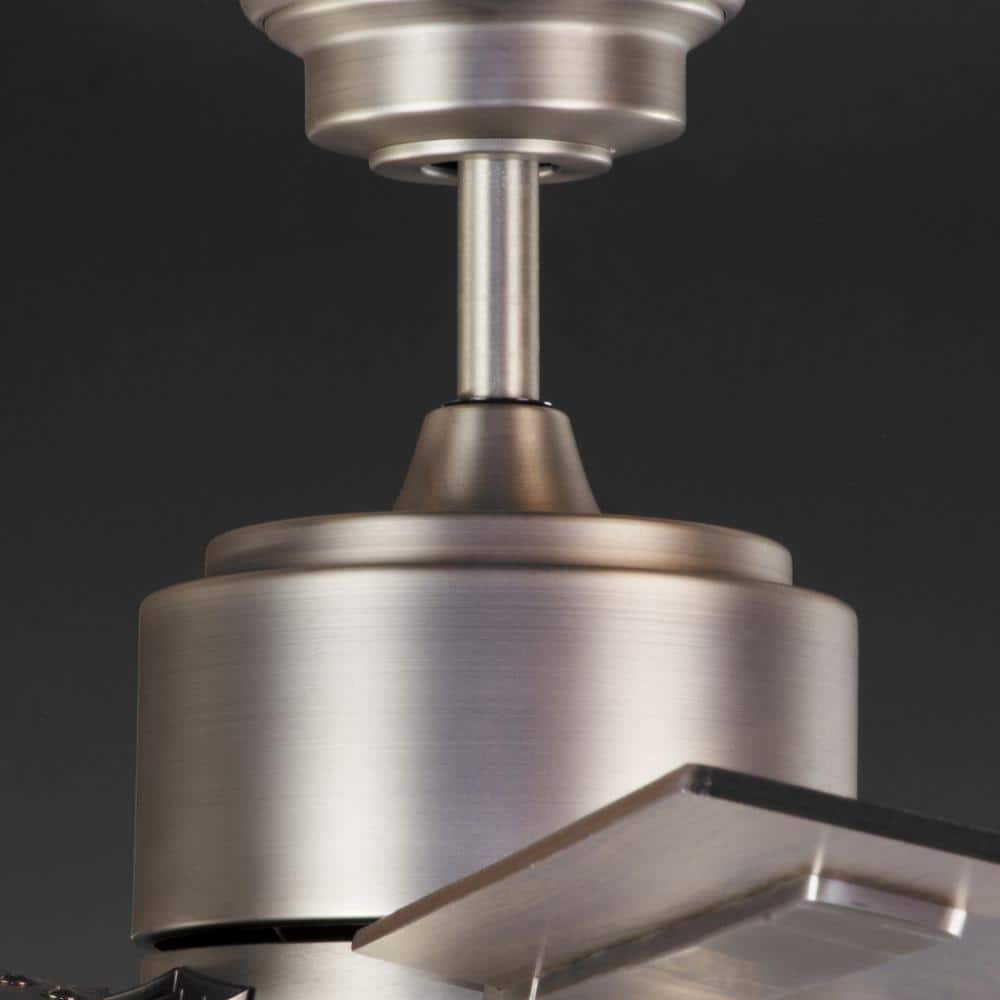 Glandon 60" Nickel Ceiling Fan with LED Light and Remote