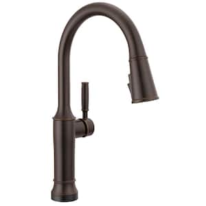 Renaldi Touch2O with Touchless Technology Single Handle Pull Down Sprayer Kitchen Faucet in Venetian Bronze