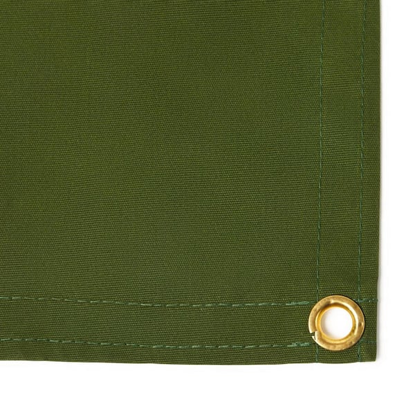 TarpsNow 20 ft. x 40 ft. Olive 20 Mil Heavy Duty Waterproof Canvas