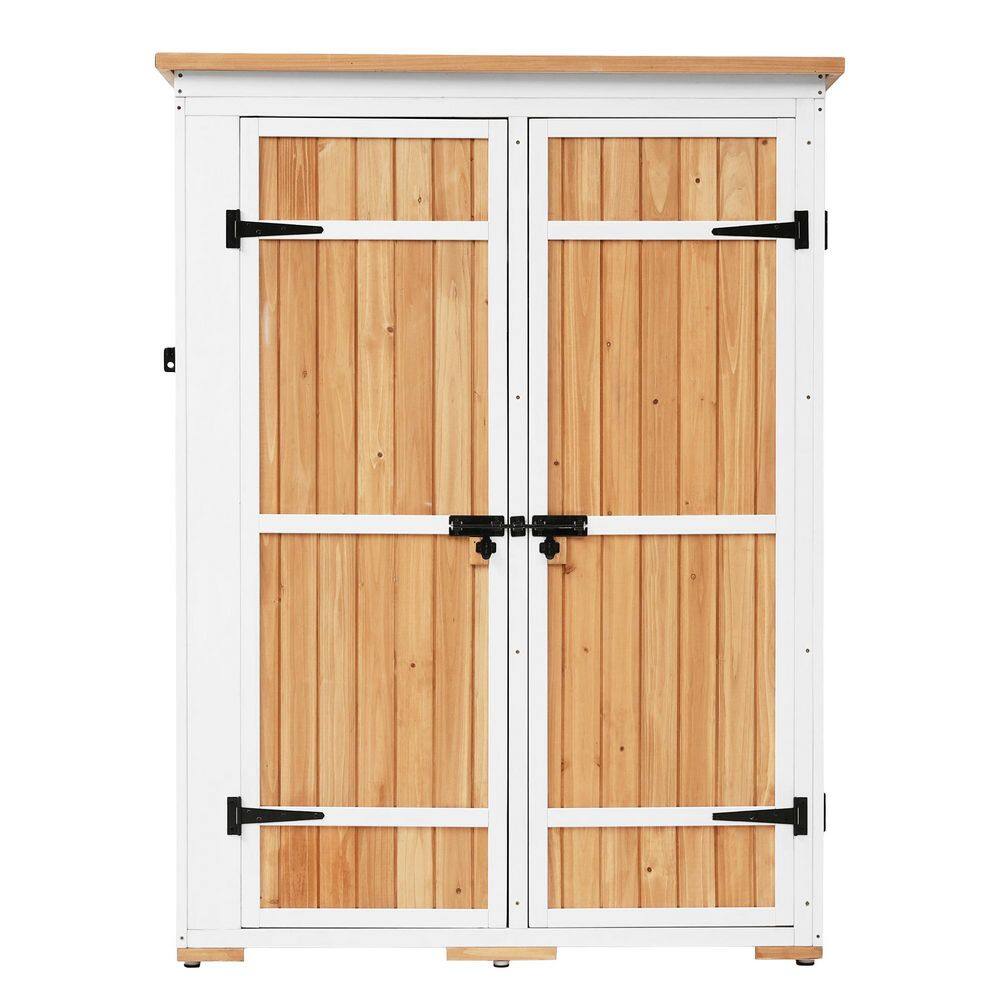 4 ft. W x 2 ft. D Wood Outdoor Storage Shed with Waterproof Asphalt Roof, F
