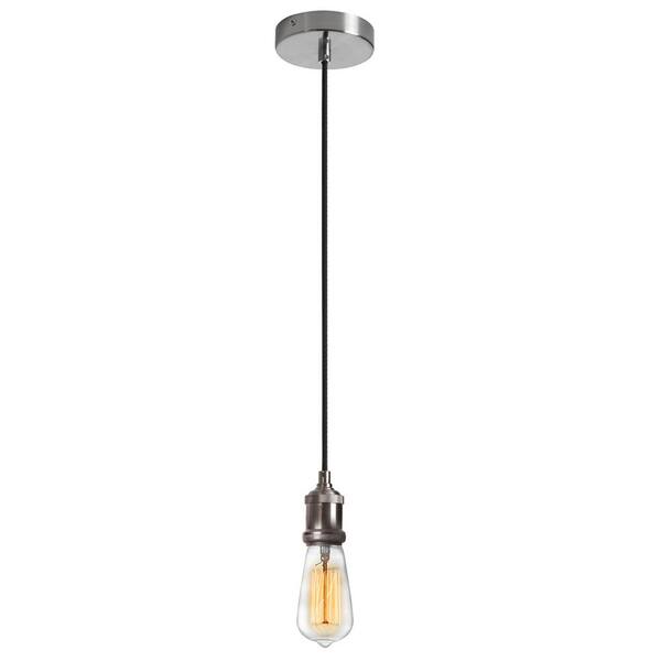 satin chrome pendant light