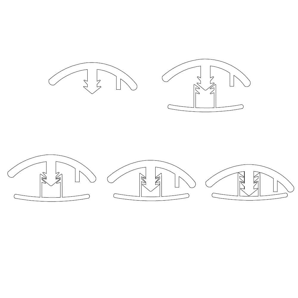 Carlsbad Dark Brown Vinyl Overlap Reducer Molding