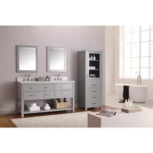 Brooks 60 in. Vanity Cabinet Only in Chilled Gray