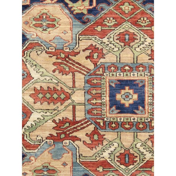 Serapi Ivory 8 ft. x 10 ft. Oriental Wool Area Rug