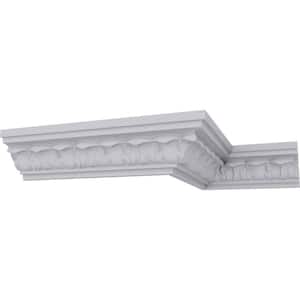 SAMPLE - 2-1/2 in. x 12 in. x 2-1/2 in. Polyurethane Whitman Crown Moulding