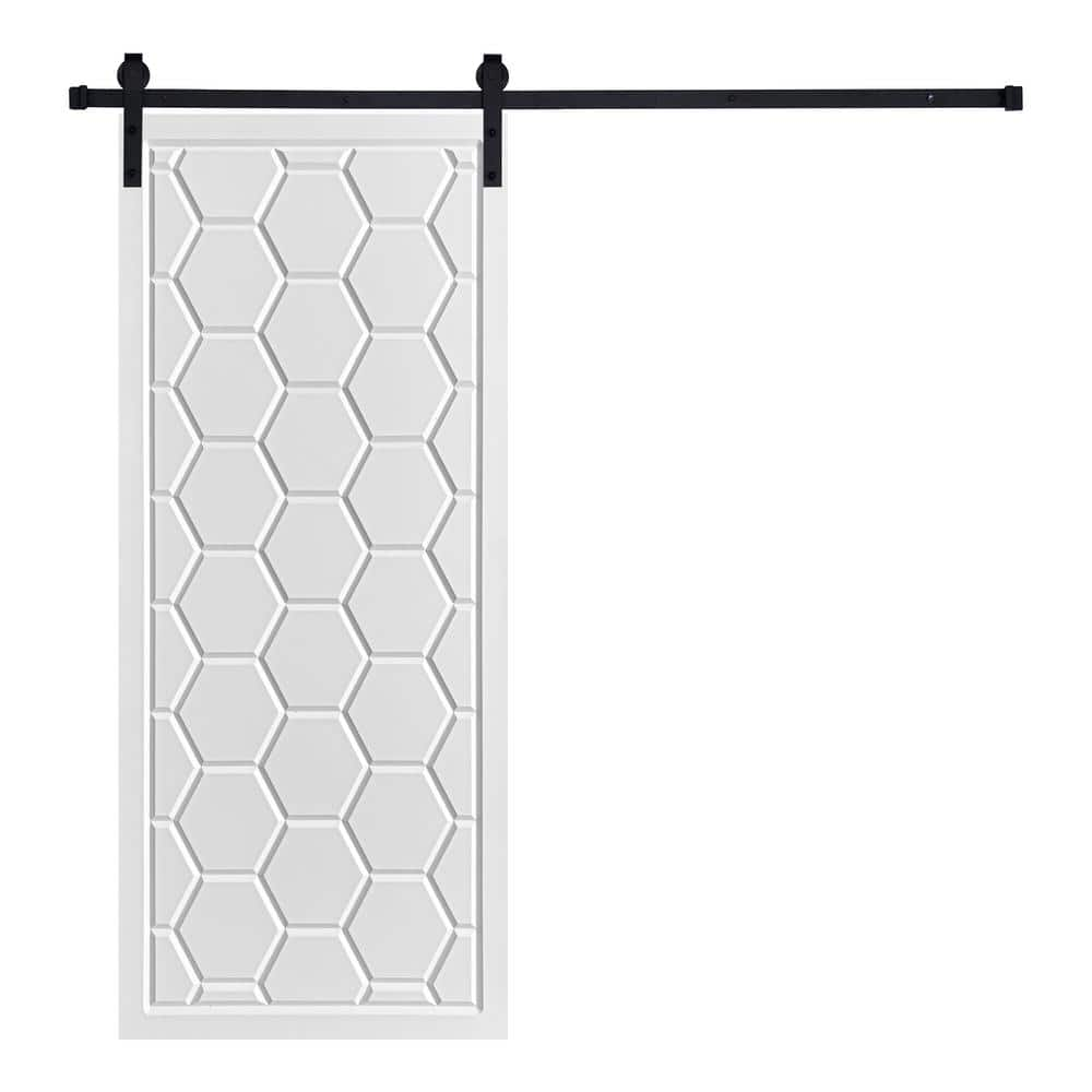 AIOPOP HOME Modern Framed Honeycomb Designed 80 in. x 24 in. MDF Panel ...