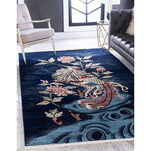 Matrix Trellis Motif White 6 ft. x 9 ft. Area Rug