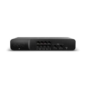 PoE Gateway, 10-port router and PoE switch Two 10 GbE ports and eight 2.5 GbE PoE ports Black